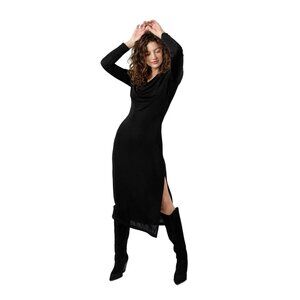 Band Of The Free Large Long Black Maxi Cocktail Dress NWT